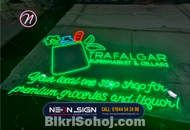 Best LED Neon Sign Company Board Price in Bangladesh
